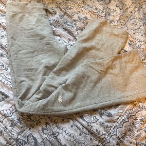 ALO Yoga sway boot cut leggings in athletic heather gray